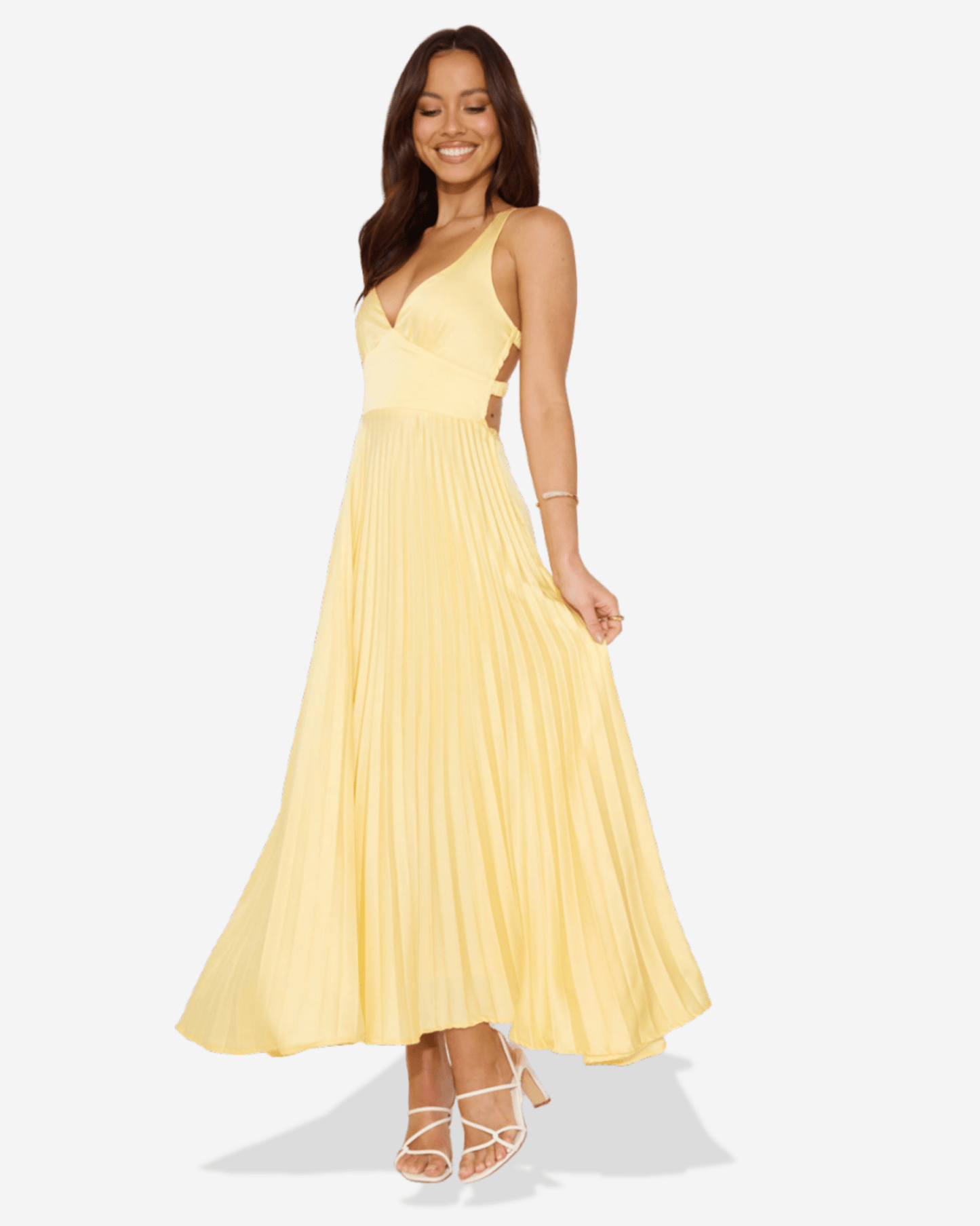 Lucy Pleated Maxi Dress