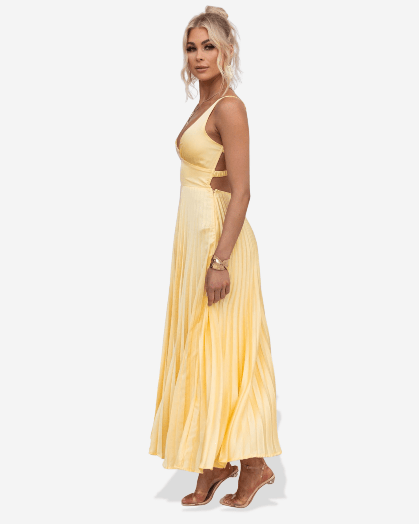 Lucy Pleated Maxi Dress
