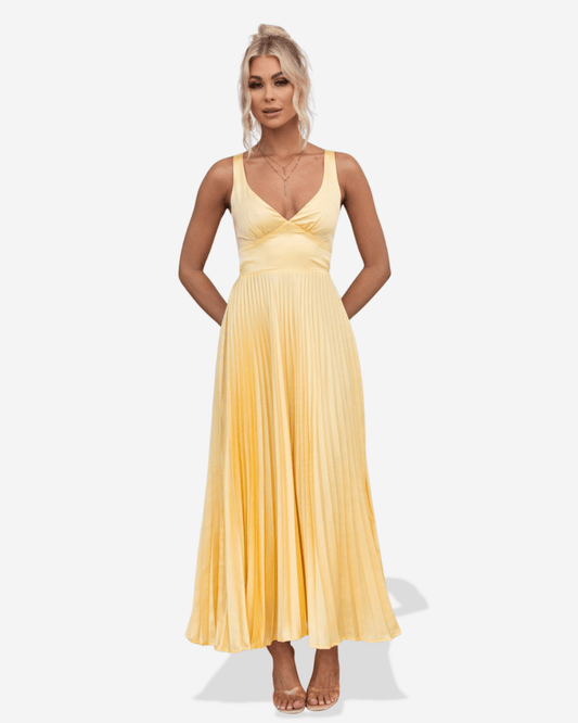 Lucy Pleated Maxi Dress